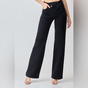 Snatched Sis Black Jeans- risen brand